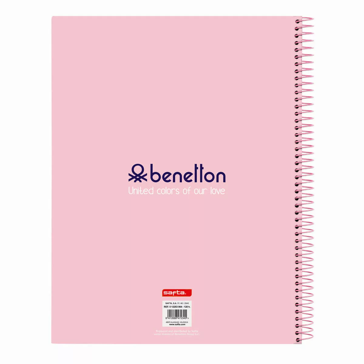 Notizbuch  Benetton Vichy Rosa A4 günstig online kaufen