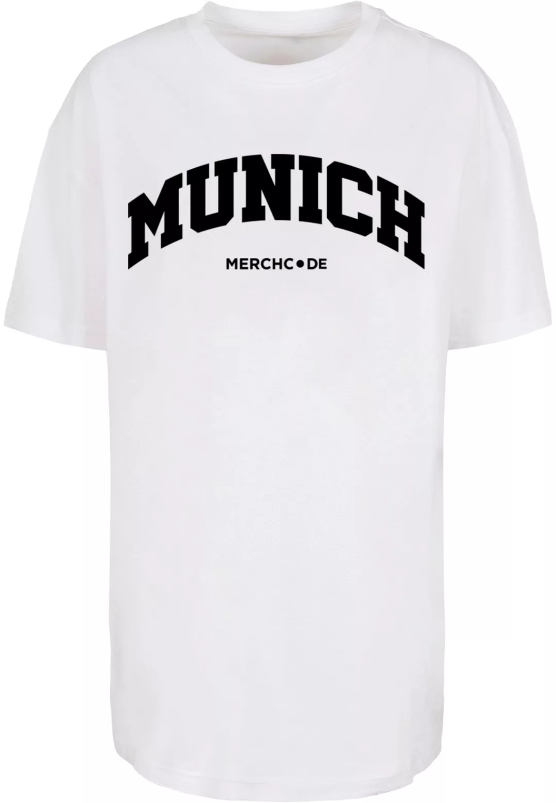 Merchcode T-Shirt "Merchcode Damen Ladies Munich Wording - Oversized Boyfri günstig online kaufen