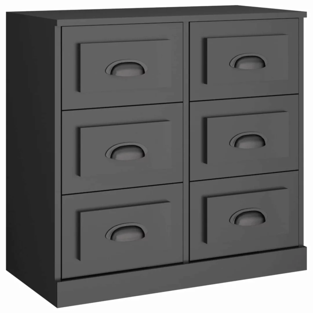 Vidaxl Sideboard Schwarz 70x35,5x67,5 Cm Holzwerkstoff günstig online kaufen