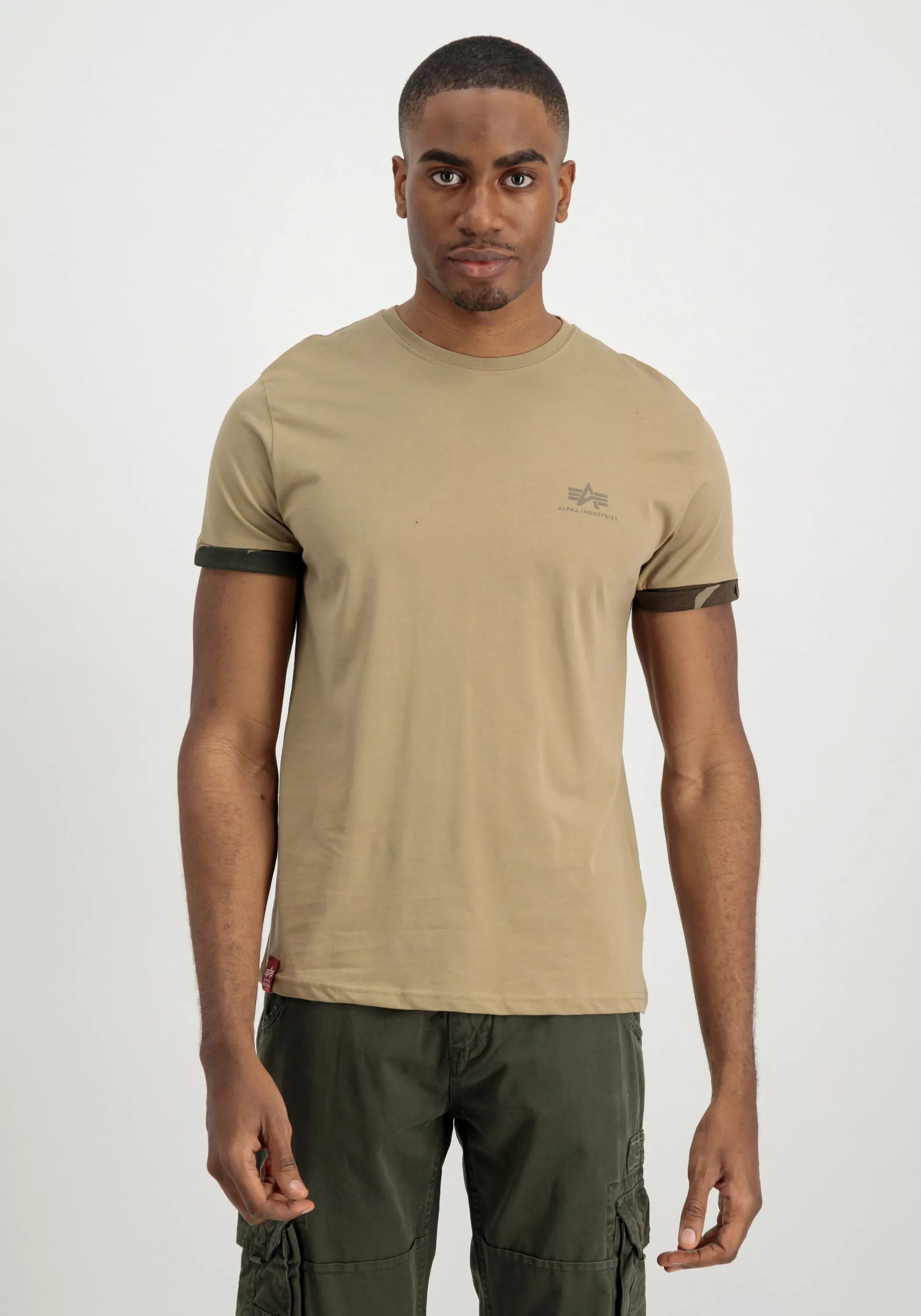 Alpha Industries T-Shirt "Alpha Industries Men - T-Shirts Roll-Up Sleeve T" günstig online kaufen