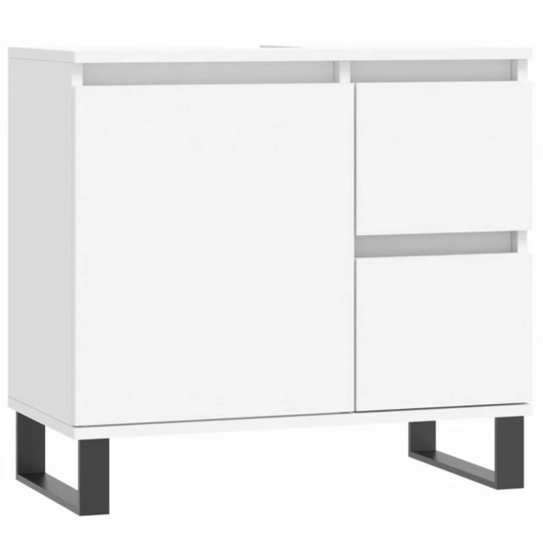 vidaXL Badezimmerspiegelschrank Badschrank Weiß 65x33x60 cm Holzwerkstoff ( günstig online kaufen