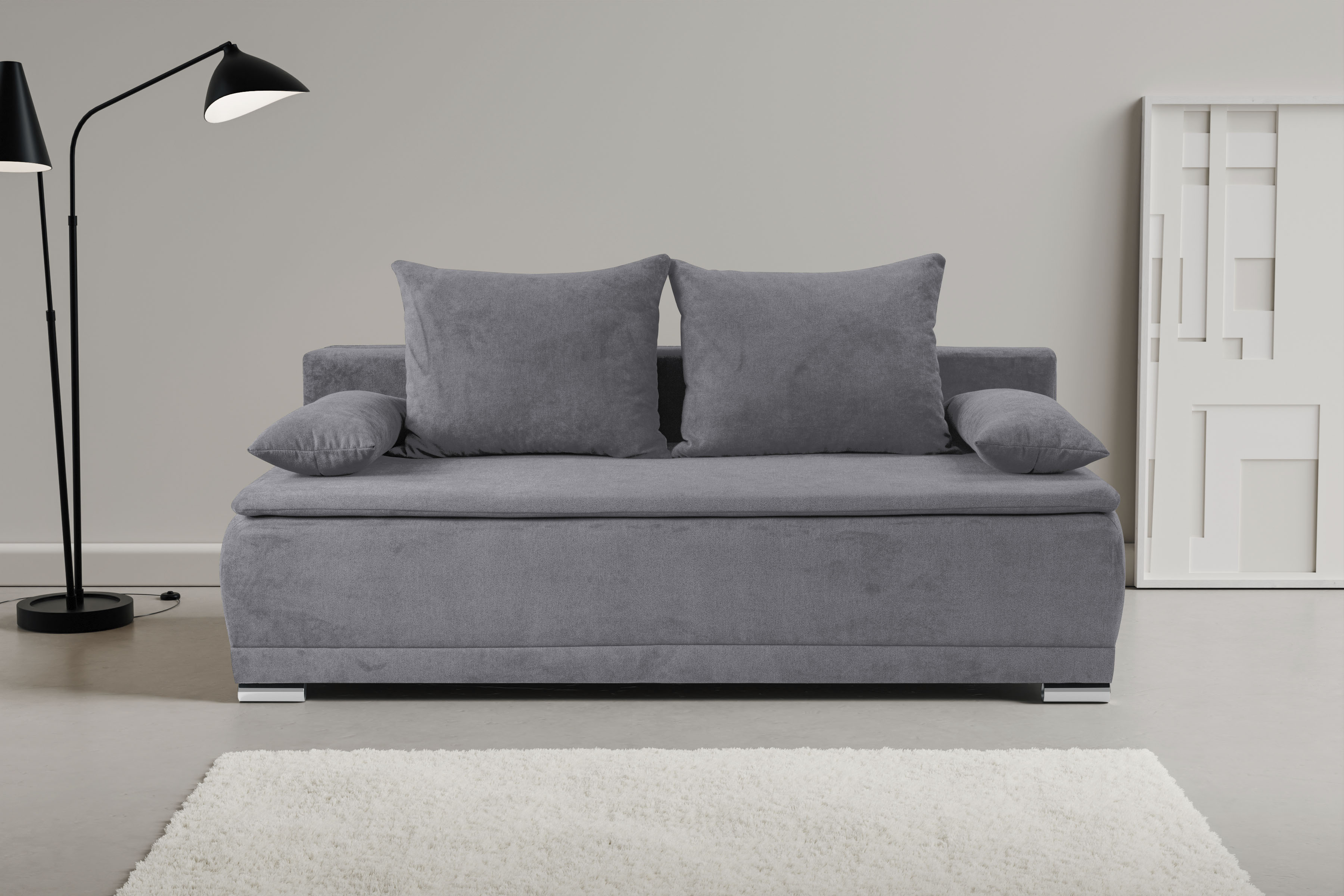 WERK2 Schlafsofa "Biggi komfortabel & elegant, Schlaffunktion, Bettkasten, günstig online kaufen