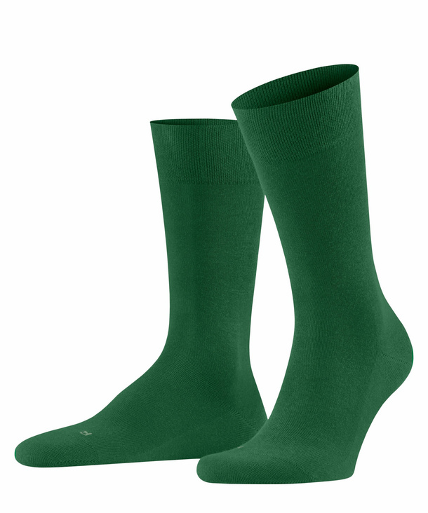 FALKE Sensitive London Herren Socken, 39-42, Grün, Uni, Baumwolle, 14616-74 günstig online kaufen