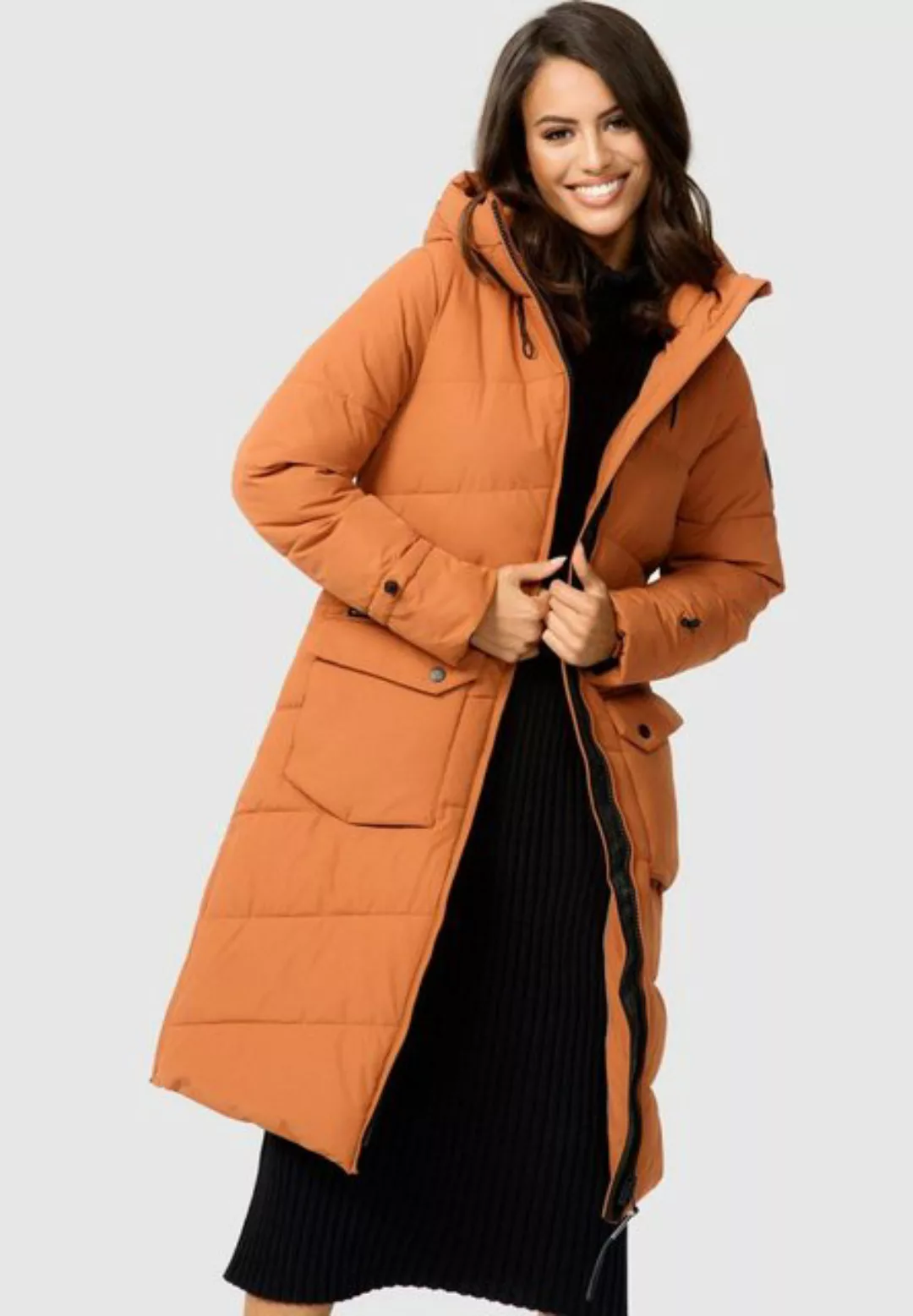 Marikoo Winterjacke "Tomomii XVI", warmer Winter Stepp Mantel mit Kapuze günstig online kaufen