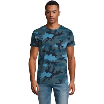 Sols  T-Shirt CAMISETA camuflje  HOMBRE CUELLO REDONDO de algodón günstig online kaufen