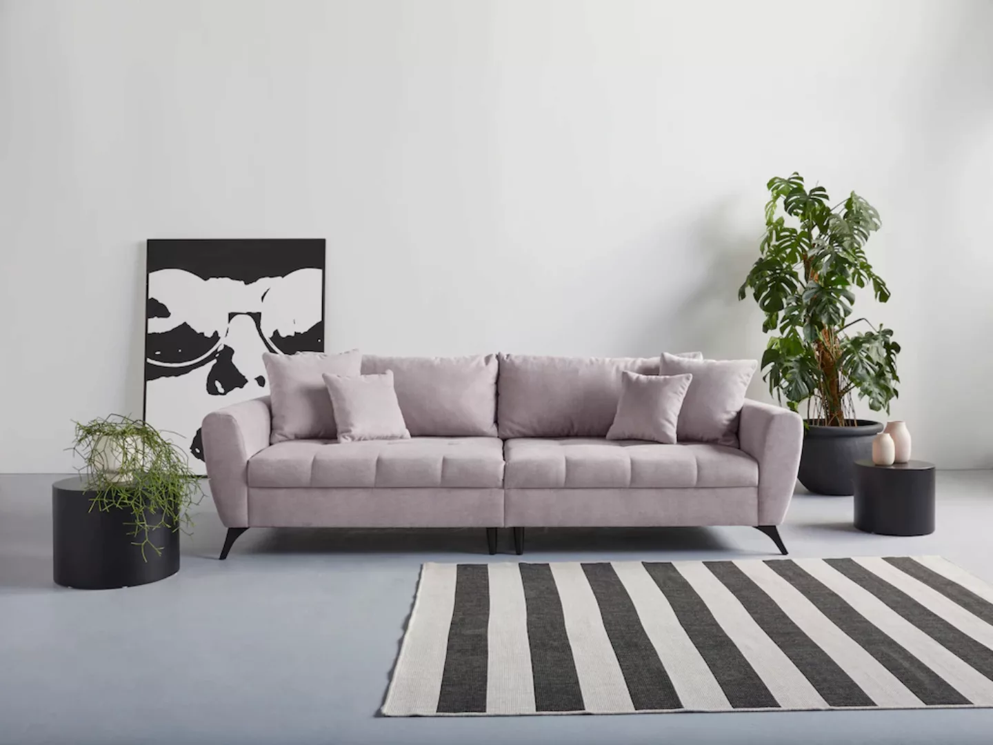 INOSIGN Big-Sofa "Lörby", Belastbarkeit bis 140kg pro Sitzplatz, auch mit A günstig online kaufen