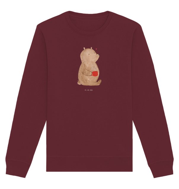 Mr. & Mrs. Panda Longpullover Größe S Bär Morgenkaffee - Burgundy - Geschen günstig online kaufen