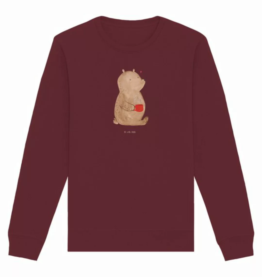 Mr. & Mrs. Panda Longpullover Bär Morgenkaffee Größe L - Burgundy - Geschen günstig online kaufen