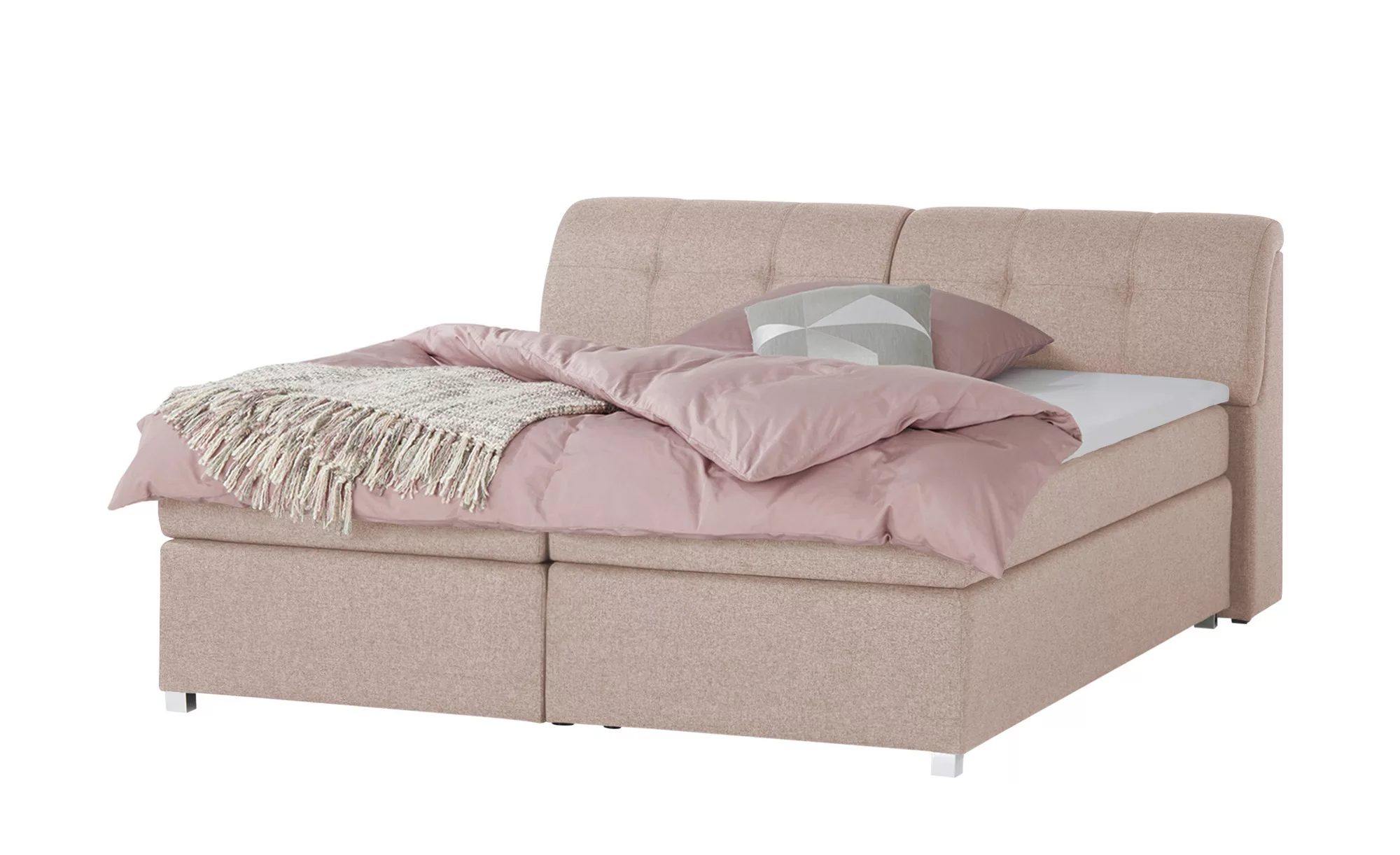 switch Boxspringbett  Lumo ¦ rosa/pink ¦ Maße (cm): B: 150 H: 100 Betten > günstig online kaufen