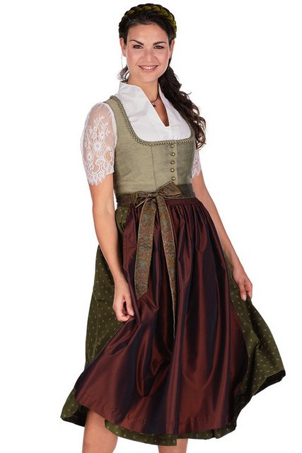 Hammerschmid Dirndl Dirndl lang 2tlg. - PILLERSEE - helloliv/oliv/rost günstig online kaufen