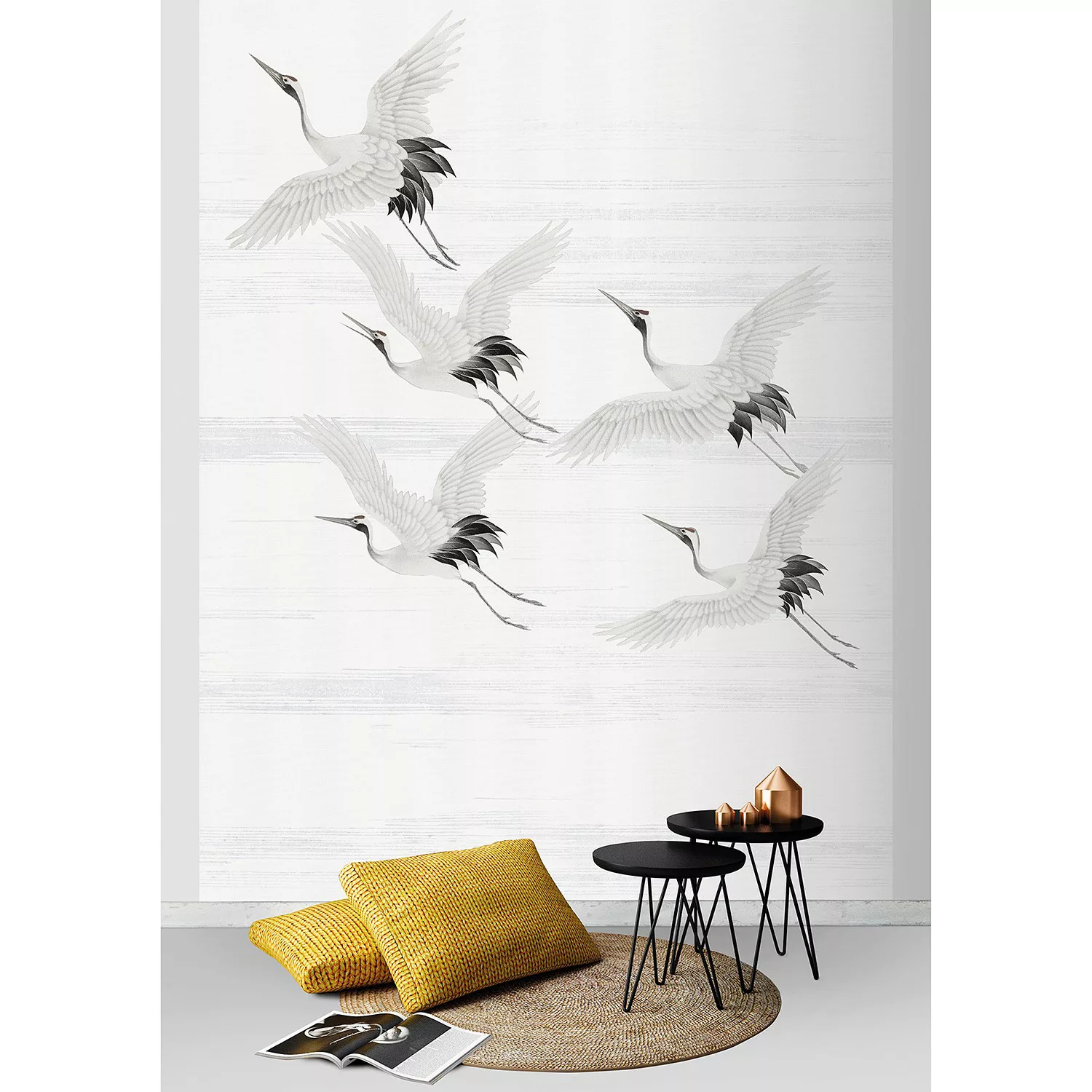 Art for the Home Fototapete Kraanvogels  280 x 200 cm günstig online kaufen