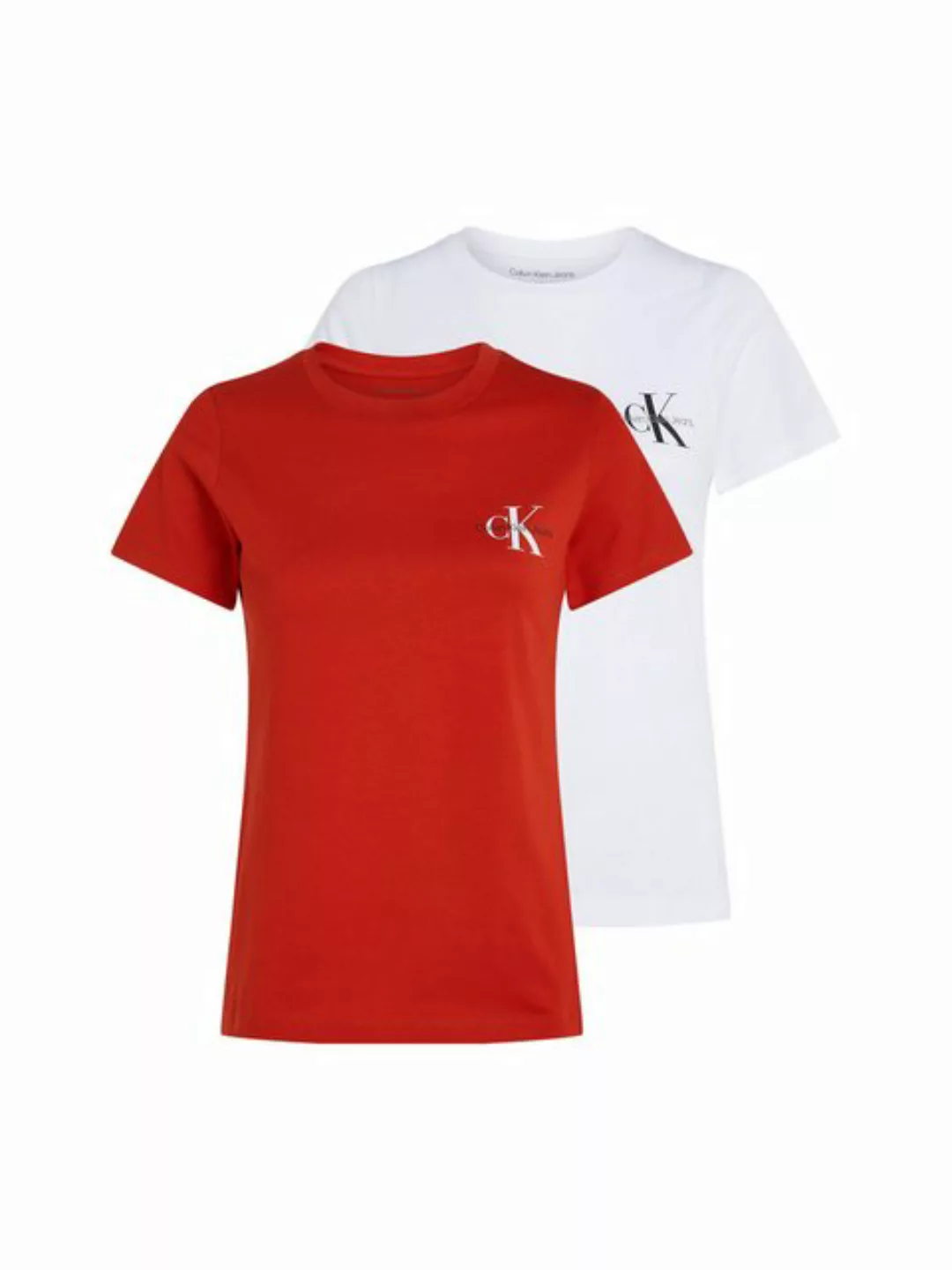 Calvin Klein Jeans T-Shirt 2-PACK MONOLOGO SLIM TEE (Packung, 2er-Pack) günstig online kaufen