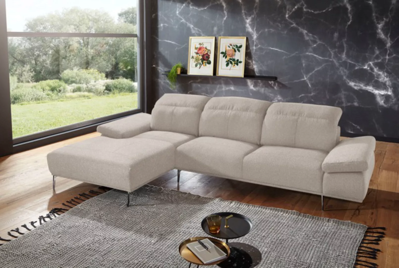 W.SCHILLIG Ecksofa "levi, Designsofa, elegant und zeitlos, bequem, L-Form", günstig online kaufen