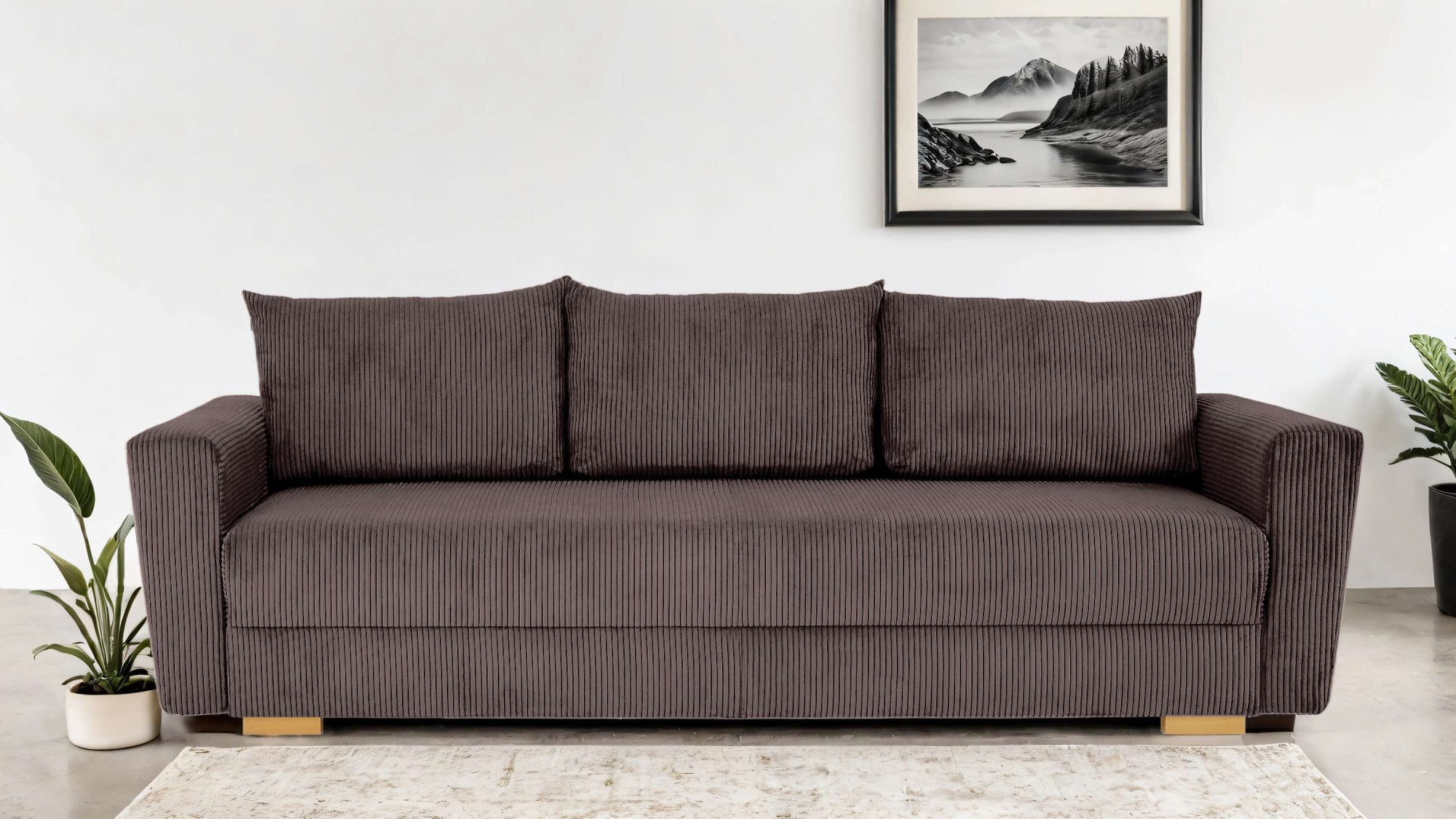 INOSIGN 3-Sitzer "MAGHERA Schlafsofa mit Bettkasten, in hochwertiger Verarb günstig online kaufen
