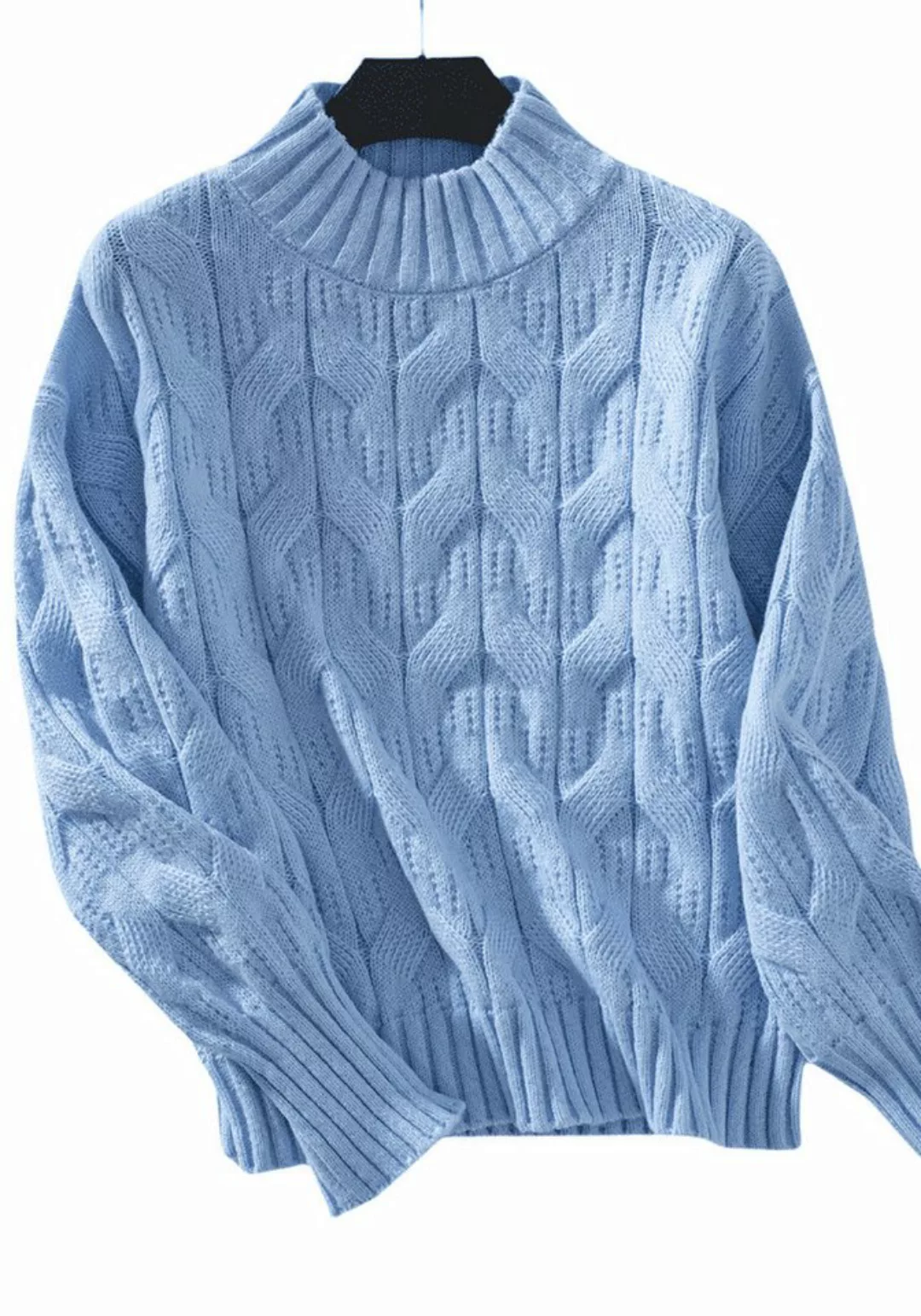 Nebelmeer Strickpullover Pullover Pullover Damen Lässiger Strickpullover Da günstig online kaufen