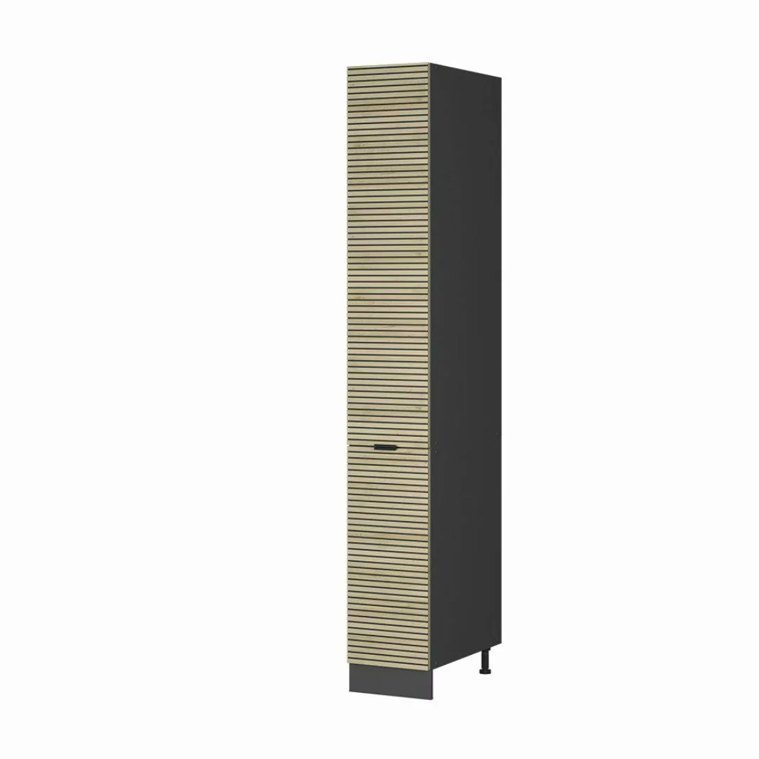 Vicco Hochschrank Fame-Line, Eiche Paneel/Anthrazit, 30 günstig online kaufen