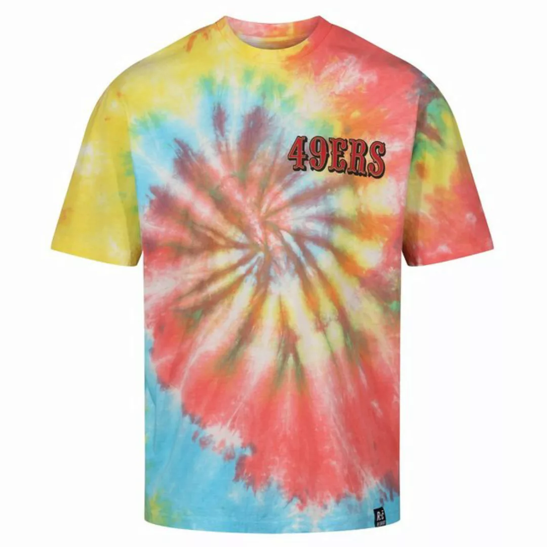 Recovered Print-Shirt San Francisco 49ers - NFL - Tie-Dye Relaxed T-Shirt, günstig online kaufen
