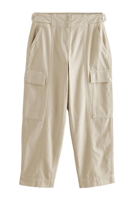 Next Stoffhose Cargohose mit Barrel-Bein aus 100 % Baumwolle (1-tlg) günstig online kaufen