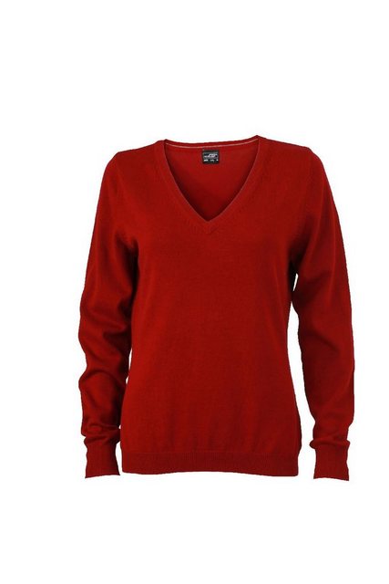 James & Nicholson Strickpullover JN 658 Damen V-Neck Pullover Leichte Stric günstig online kaufen