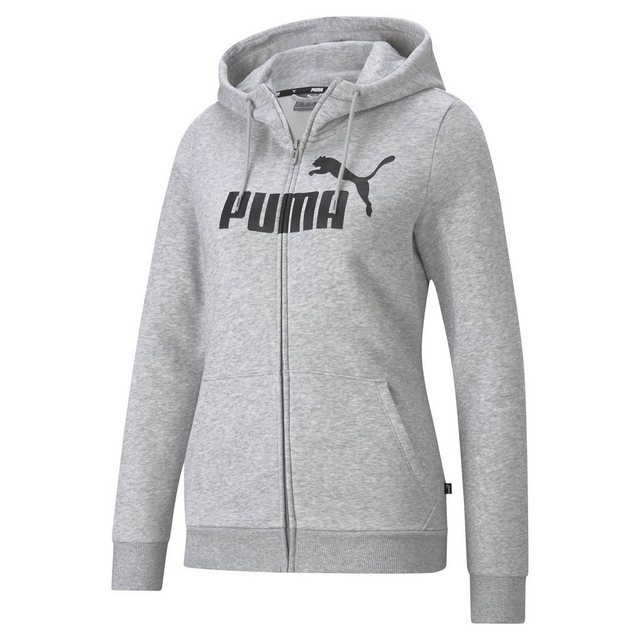 PUMA Sweater Damen Kapuzenjacke - ESS Logo Full-Zip Hoodie günstig online kaufen