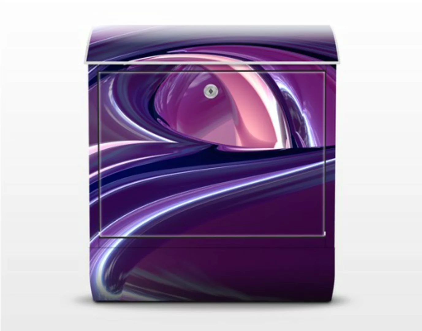 Briefkasten Abstrakt Circles in Purple günstig online kaufen