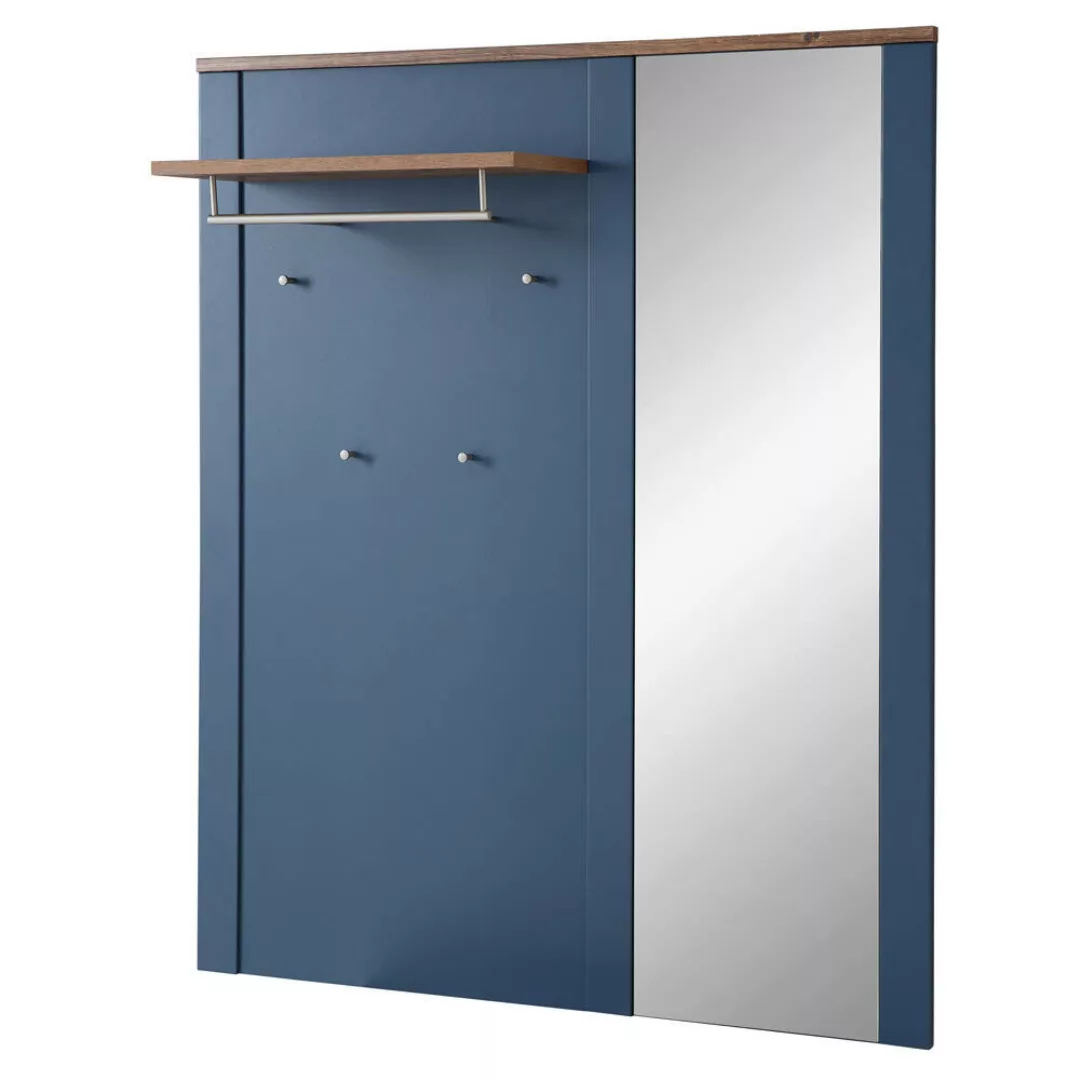 Garderobenpaneel matt blau mit Eiche DEVON-36 Landhausstil, 130 cm breit mi günstig online kaufen