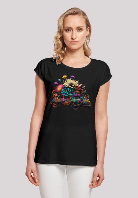 F4NT4STIC T-Shirt Blumen Auto Tee Print günstig online kaufen