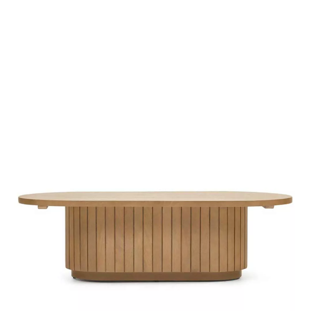 Designercouchtisch im Skandi Stil ovaler Tischplatte günstig online kaufen