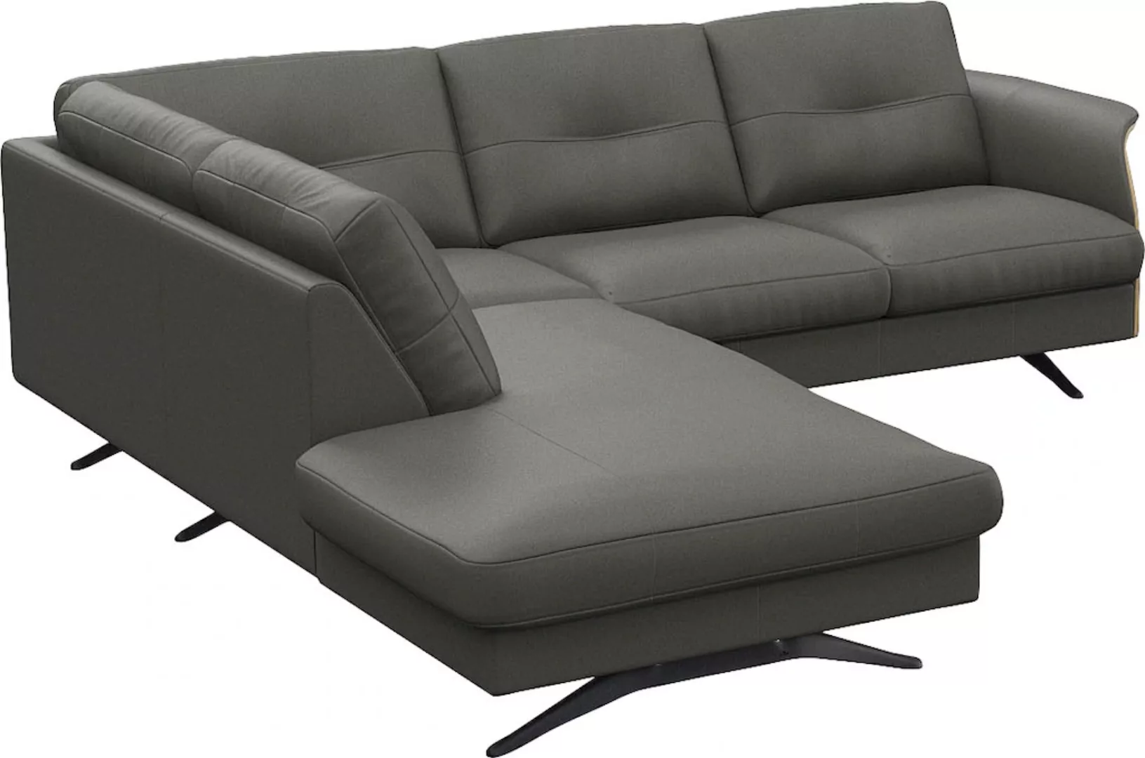 FLEXLUX Ecksofa »Glow, super bequem durch hochwertigem Sitzaufbau mit Feder günstig online kaufen