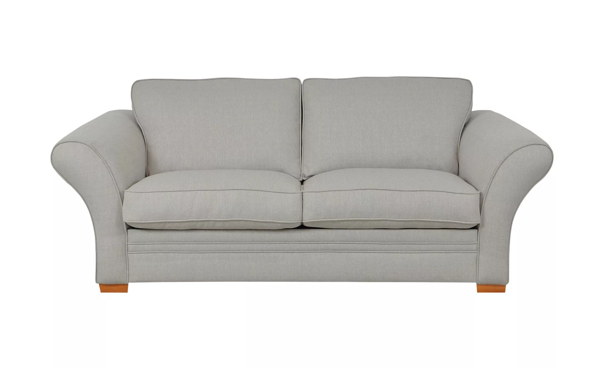 Sofa - grau - 219 cm - 104 cm - 92 cm - Polstermöbel > Sofas > 3-Sitzer - M günstig online kaufen
