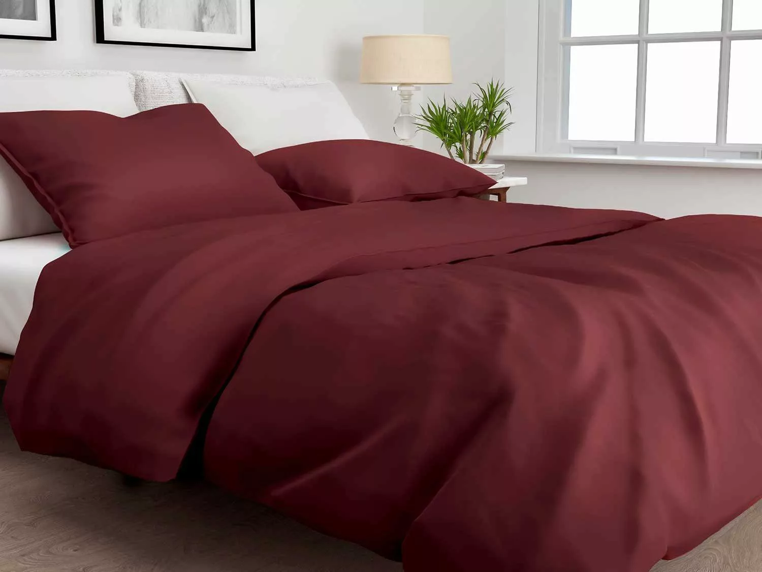 Bettwäsche SATINADO, Satin-Bettwäsche, Rot, 135 x günstig online kaufen