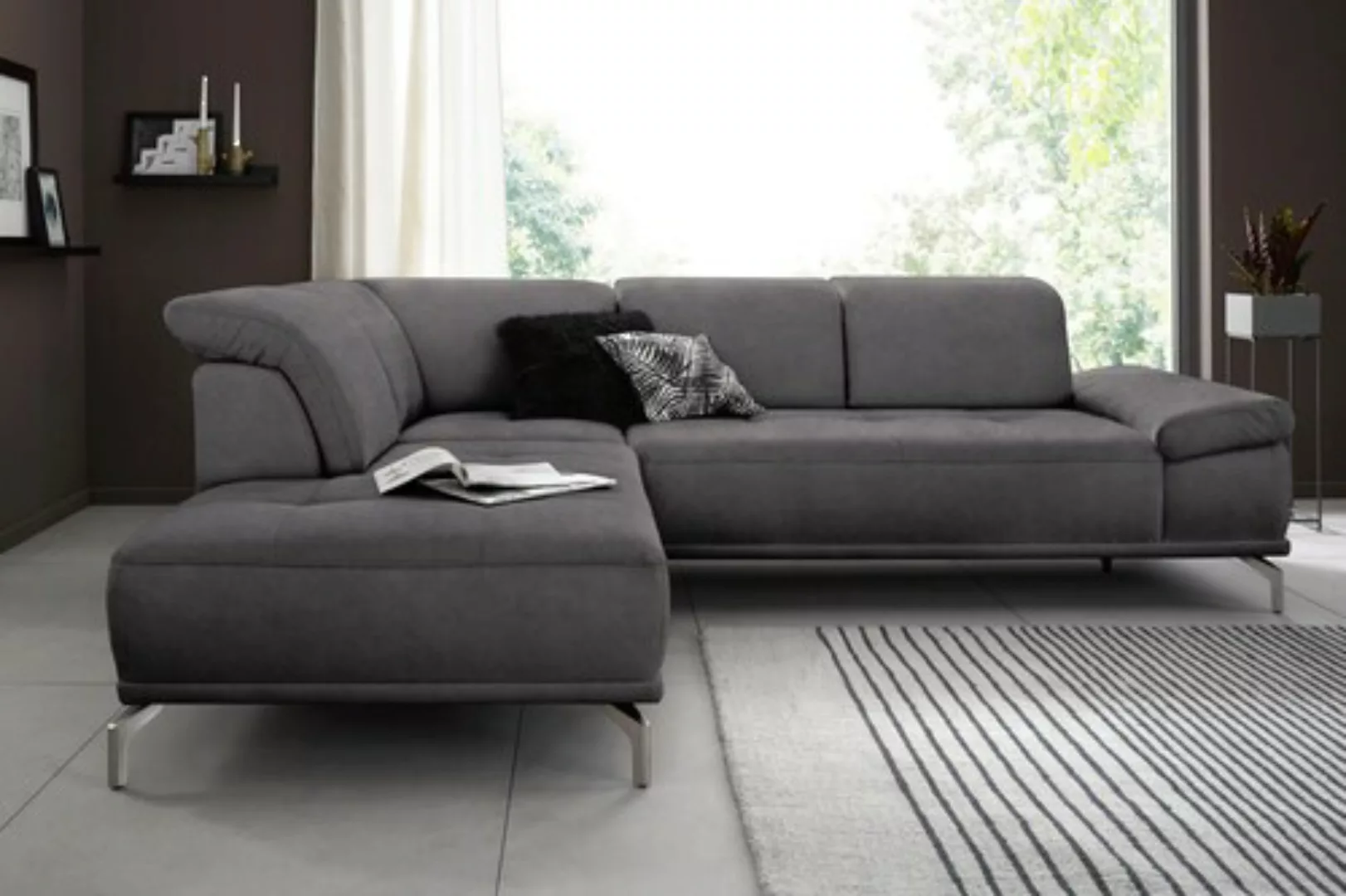 Places of Style Ecksofa »Caluna«, Inkl.Sitztiefenverstellung, wahlweise mit günstig online kaufen