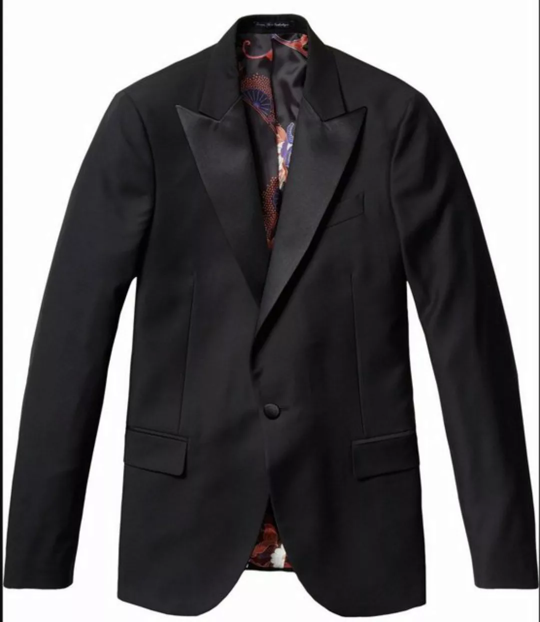 Scotch & Soda Sakko Scotch & Soda Iconic Satin Trimmed Smoking Blazer Tuxed günstig online kaufen