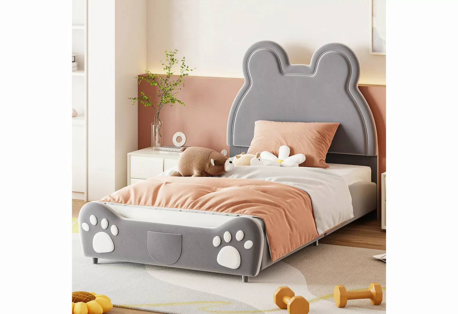 NMonet Polsterbett Kinderbett (Geeignet für Kinder und Jugendliche), Einzel günstig online kaufen