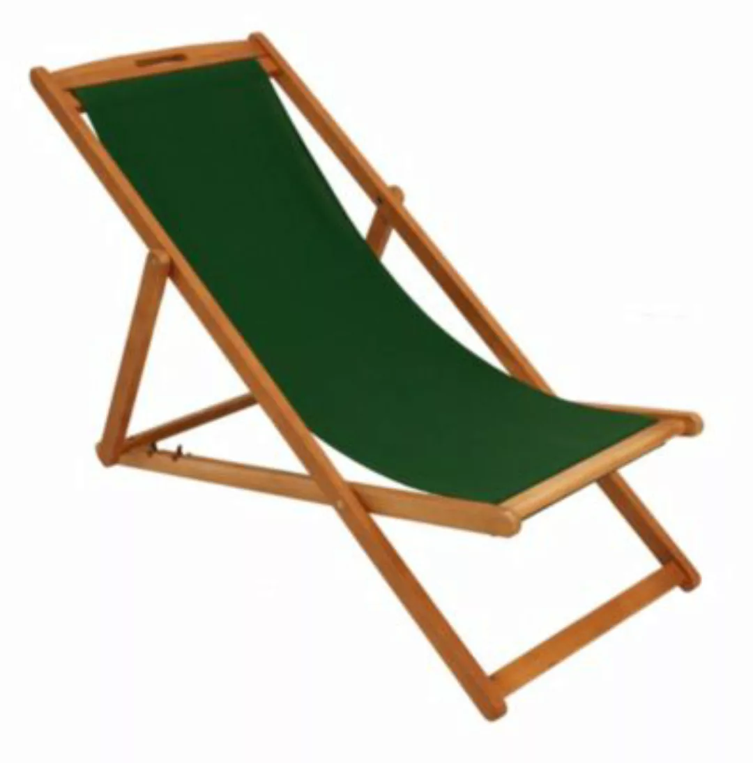 DEGAMO® Liegestuhl PLAYA Eukalyptus + Textilbezug dunkelgrün günstig online kaufen