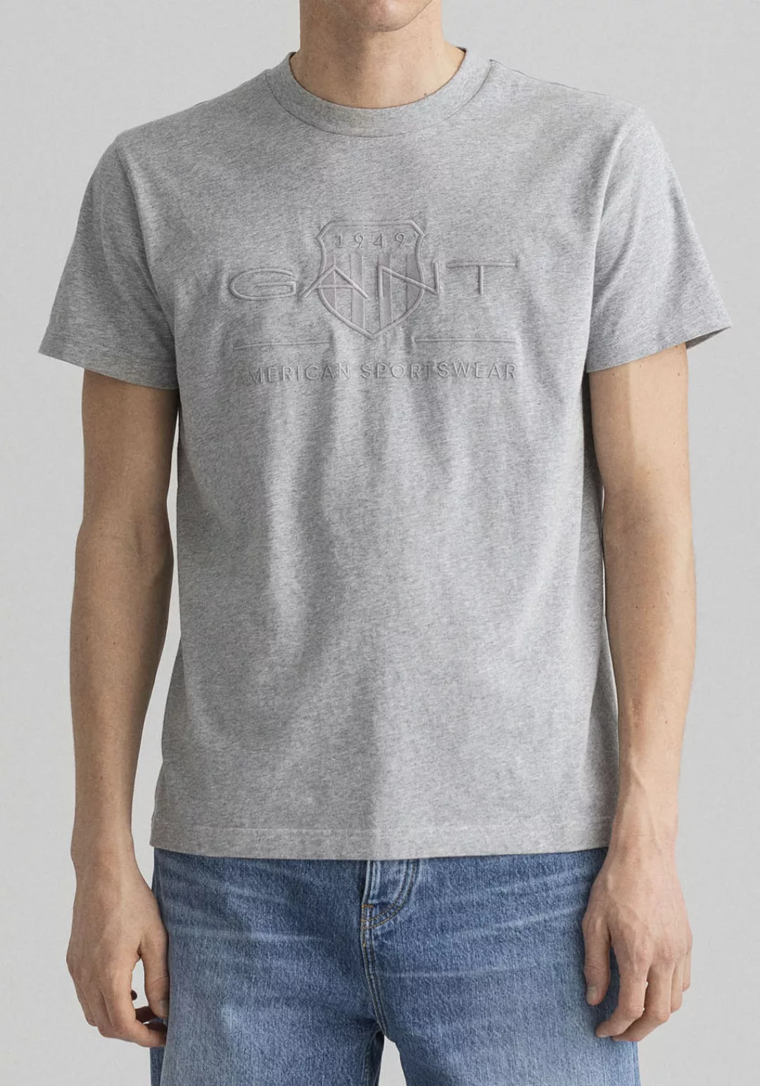 Gant T-Shirt Herren T-Shirt - REG TONAL SHIELD T-SHIRT günstig online kaufen