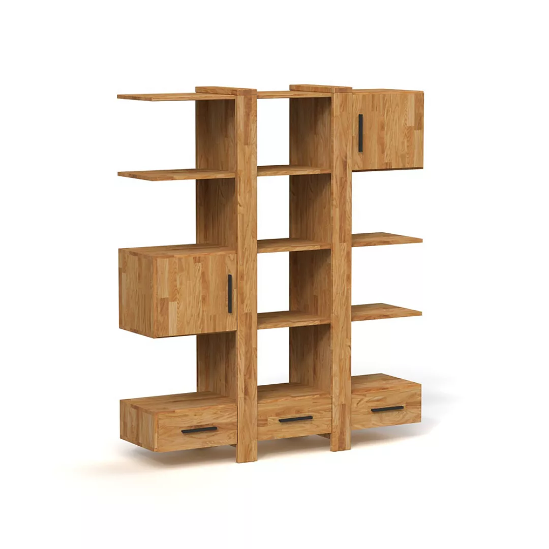 Bücherregal CUBIC 2-T 3-Sk Holz massiv günstig online kaufen