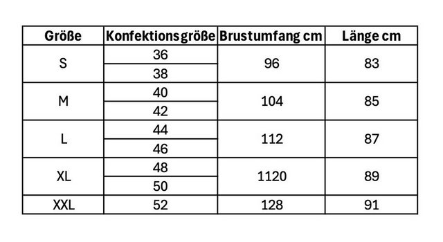 Passioni Kurzmantel Stylischer Übergangsmantel mit Streifen und 3/4 Arm ohn günstig online kaufen