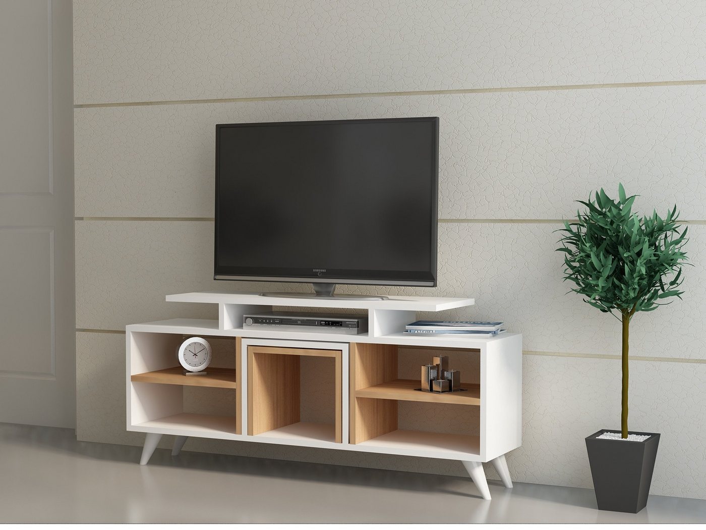 Skye Decor TV-Schrank Schränke, 56,9x120x29,5 cm, 100% Melaminbeschichtete günstig online kaufen
