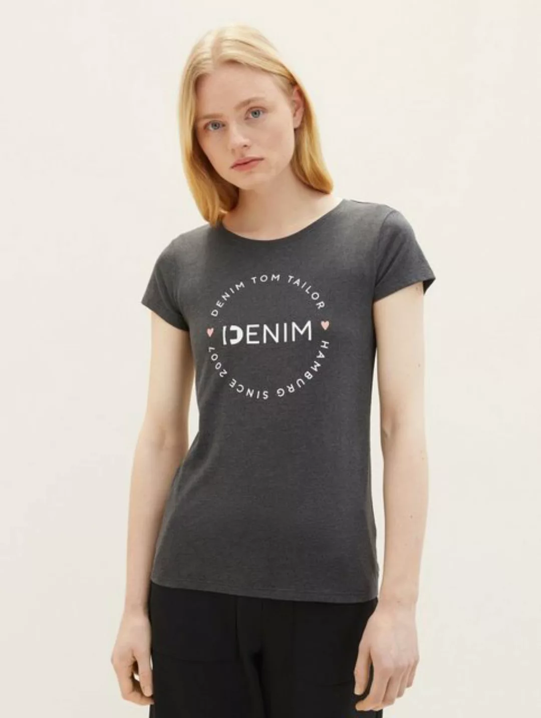 TOM TAILOR Denim T-Shirt (Packung, 2-tlg., 2-er Pack) günstig online kaufen