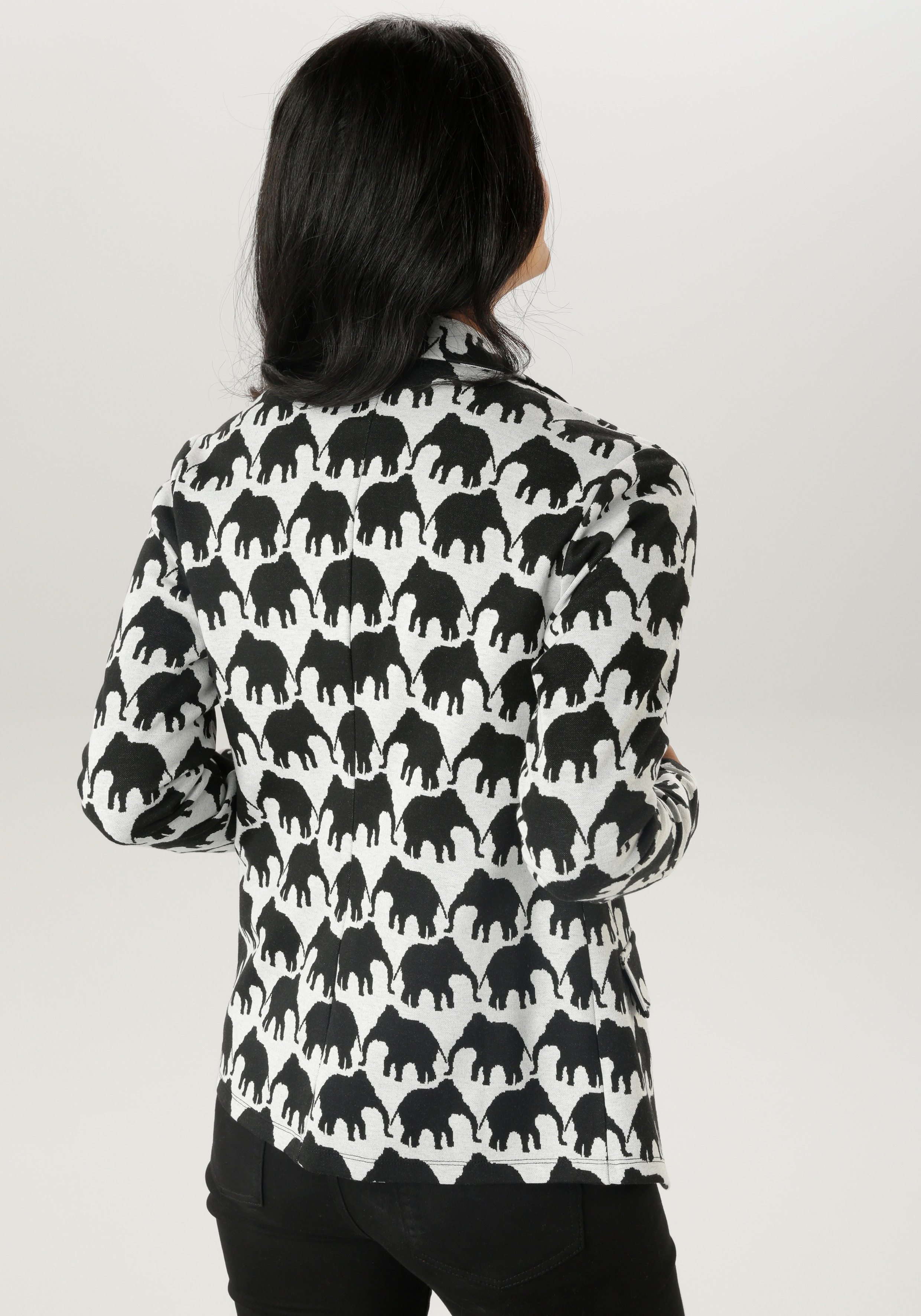 Aniston SELECTED Kurzblazer, in Jacquard-Qualität günstig online kaufen
