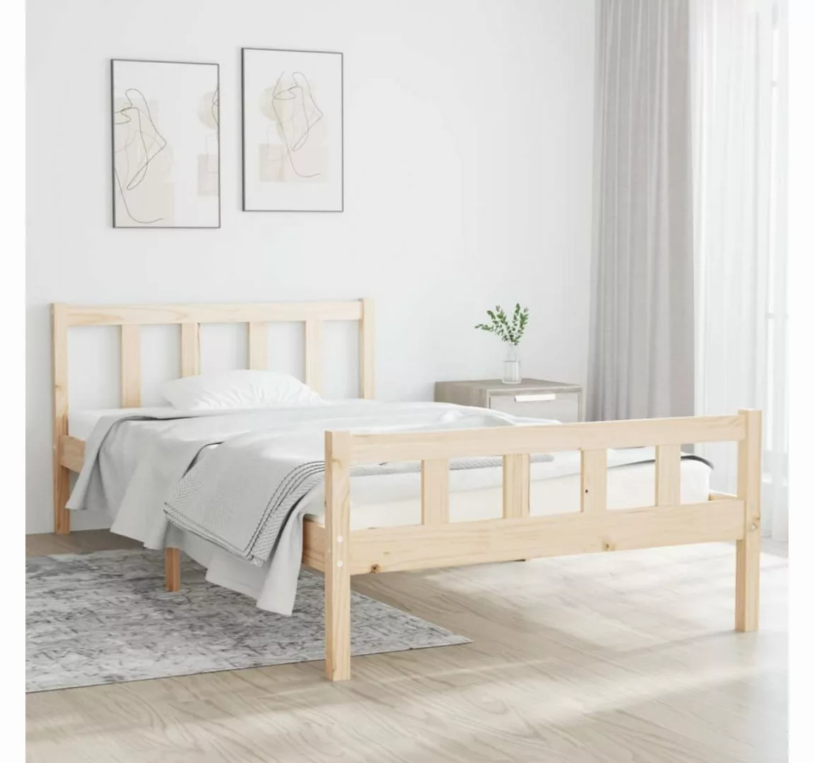furnicato Bett Massivholzbett 100x200 cm günstig online kaufen