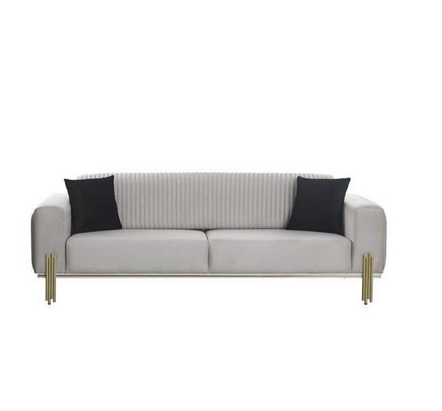 JVmoebel 3-Sitzer Weißer Dreisitzer Sofa Moderne Polstermöbel Wohnzimmermöb günstig online kaufen