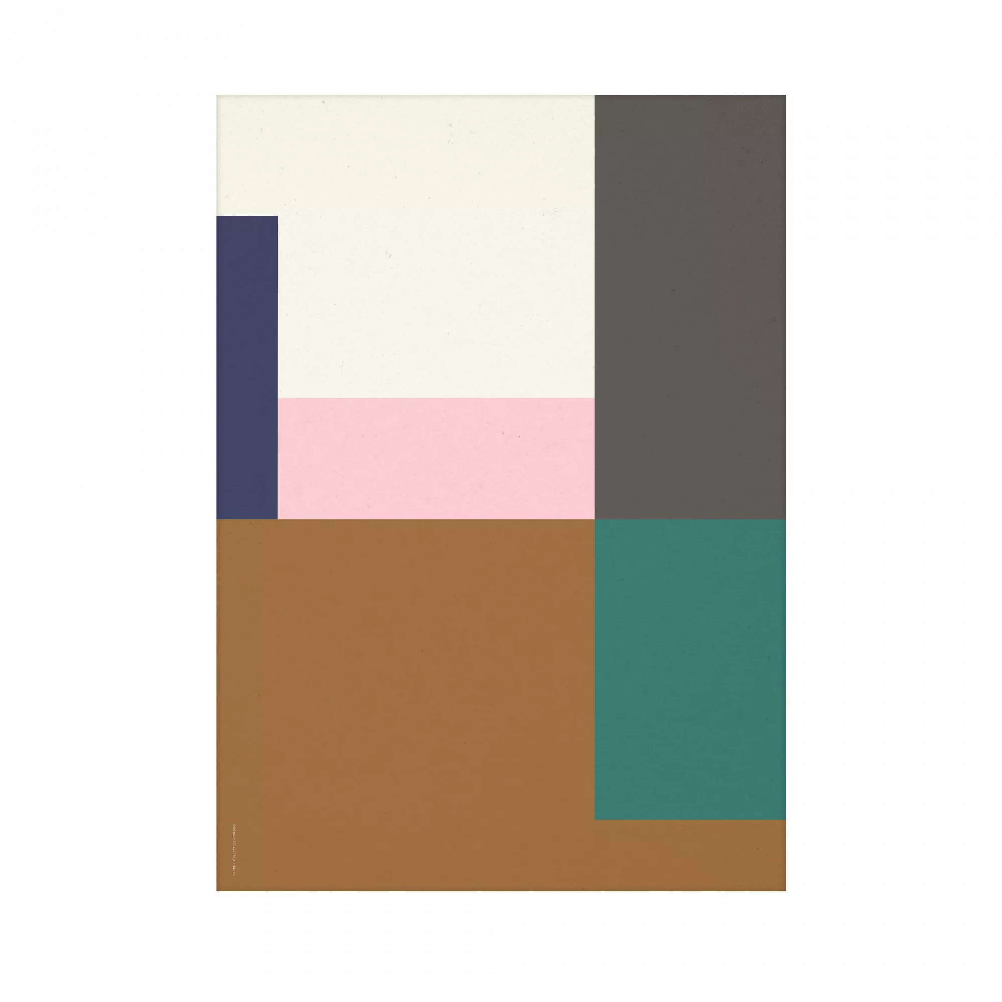 Paper Collective - Wrong Geometry 03 Kunstdruck 30x40cm - weiß, blau, pink, günstig online kaufen