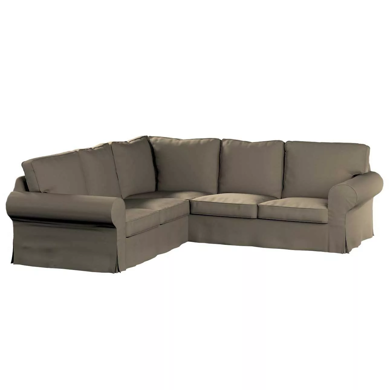 Bezug für Ektorp Ecksofa, mokka, Sofahusse für Ektorp Ecksofa, Living II (1 günstig online kaufen