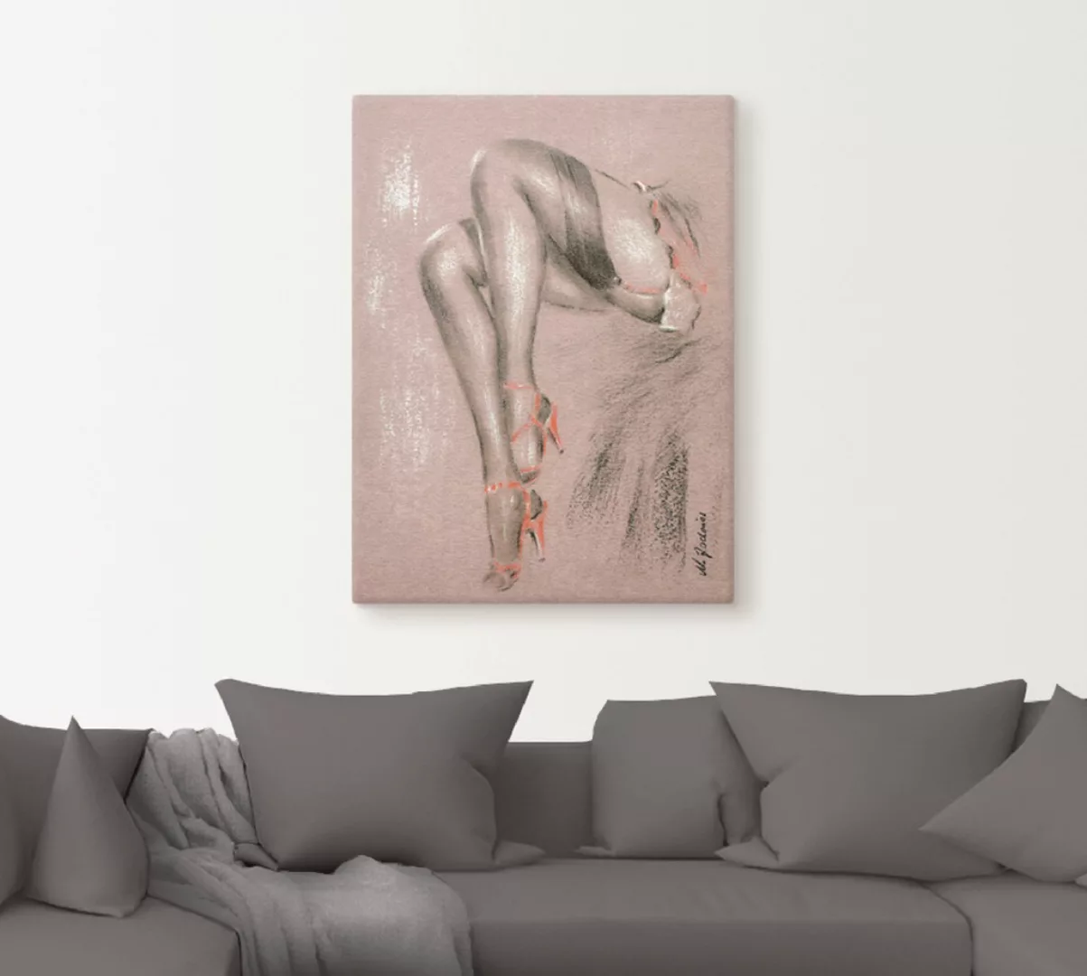 Artland Wandbild "Erotisches in High Heels", Frau, (1 St.), als Leinwandbil günstig online kaufen