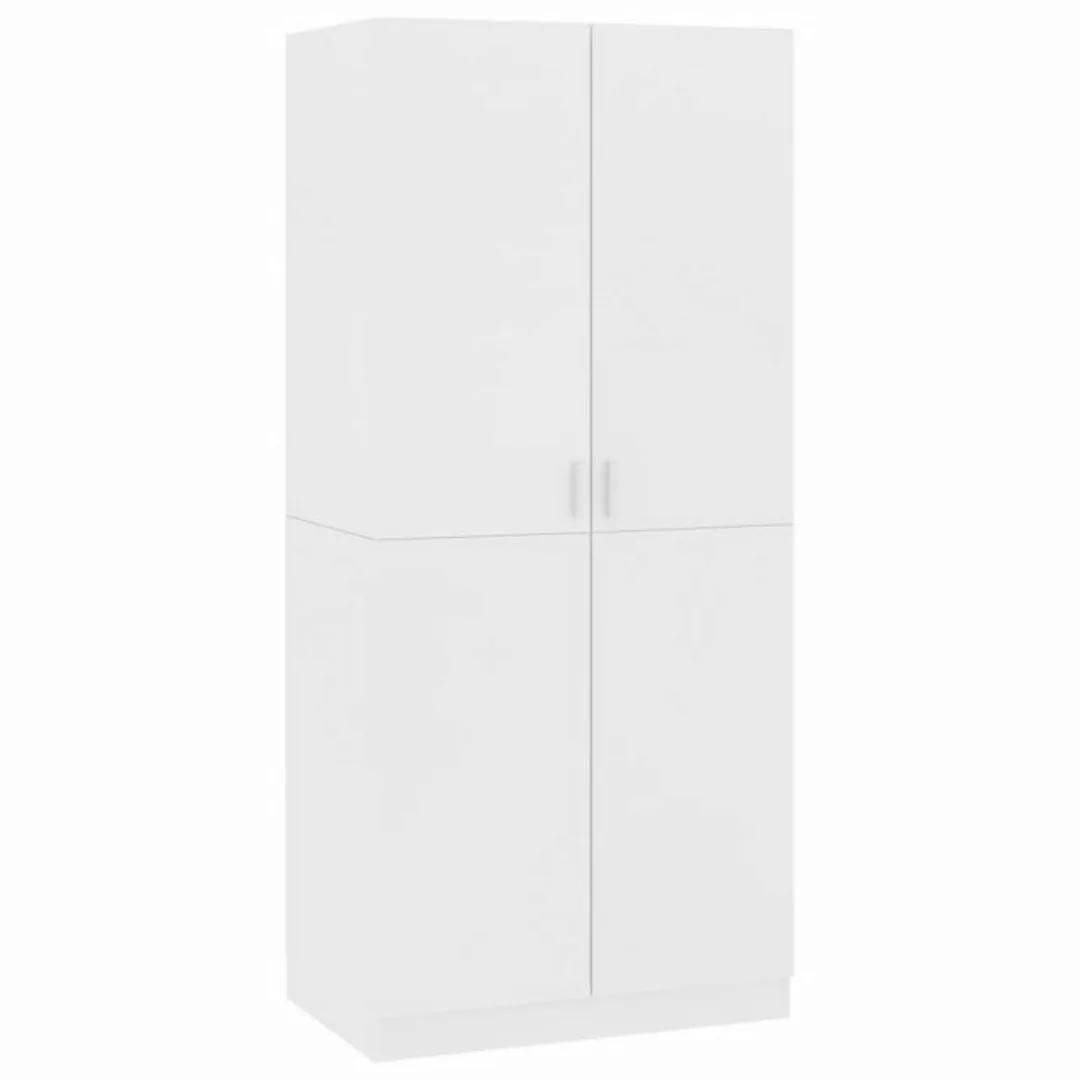 DOTMALL Kleiderschrank Kleiderschrank Weiß 80x52x180 cm Holzwerkstoff günstig online kaufen