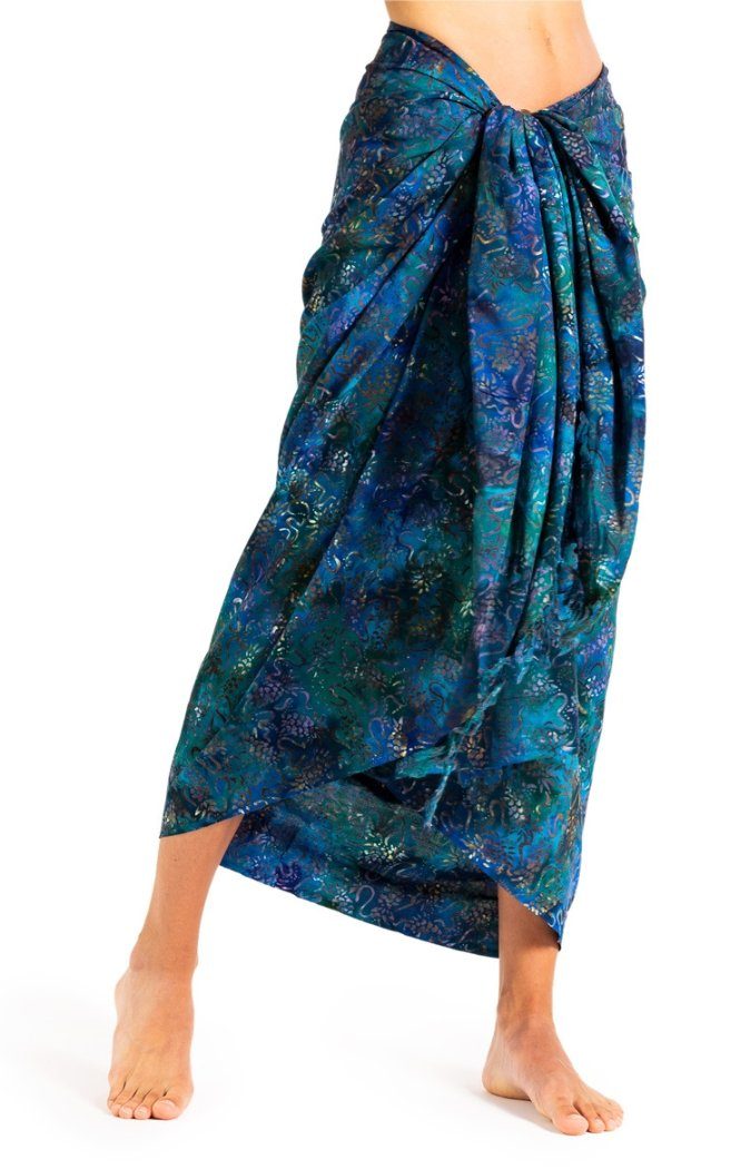 PANASIAM Pareo Sarong Wachsbatik schwarz-weiß aus günstig online kaufen