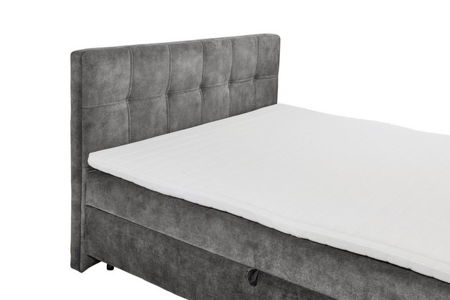 freiraum Boxspringbett VALETTA, Bettkästen, 7-Zone, Topper, anthrazit, 180x günstig online kaufen