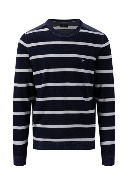 FYNCH-HATTON Kurzarmshirt O-Neck, Plated Stripe günstig online kaufen